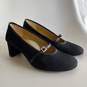 Taryn Rose Women’s Black Mary Jane Style Heels EU 36 US 6